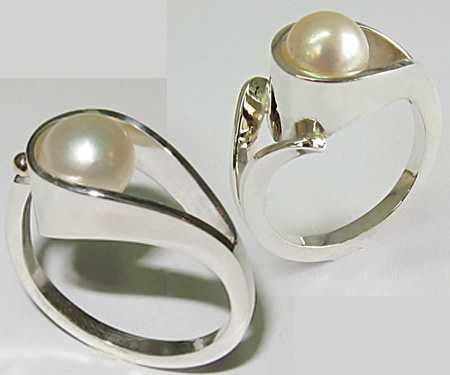 Modern Folded Pearl Ring Making