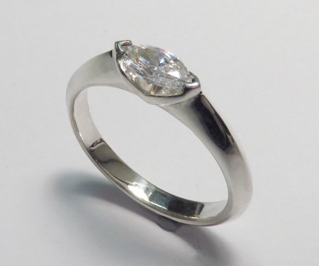 Horizontal marquise deals setting