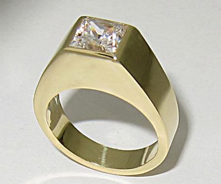 Panel Ring set with Princess Cut Gem Step by Step Tutorial